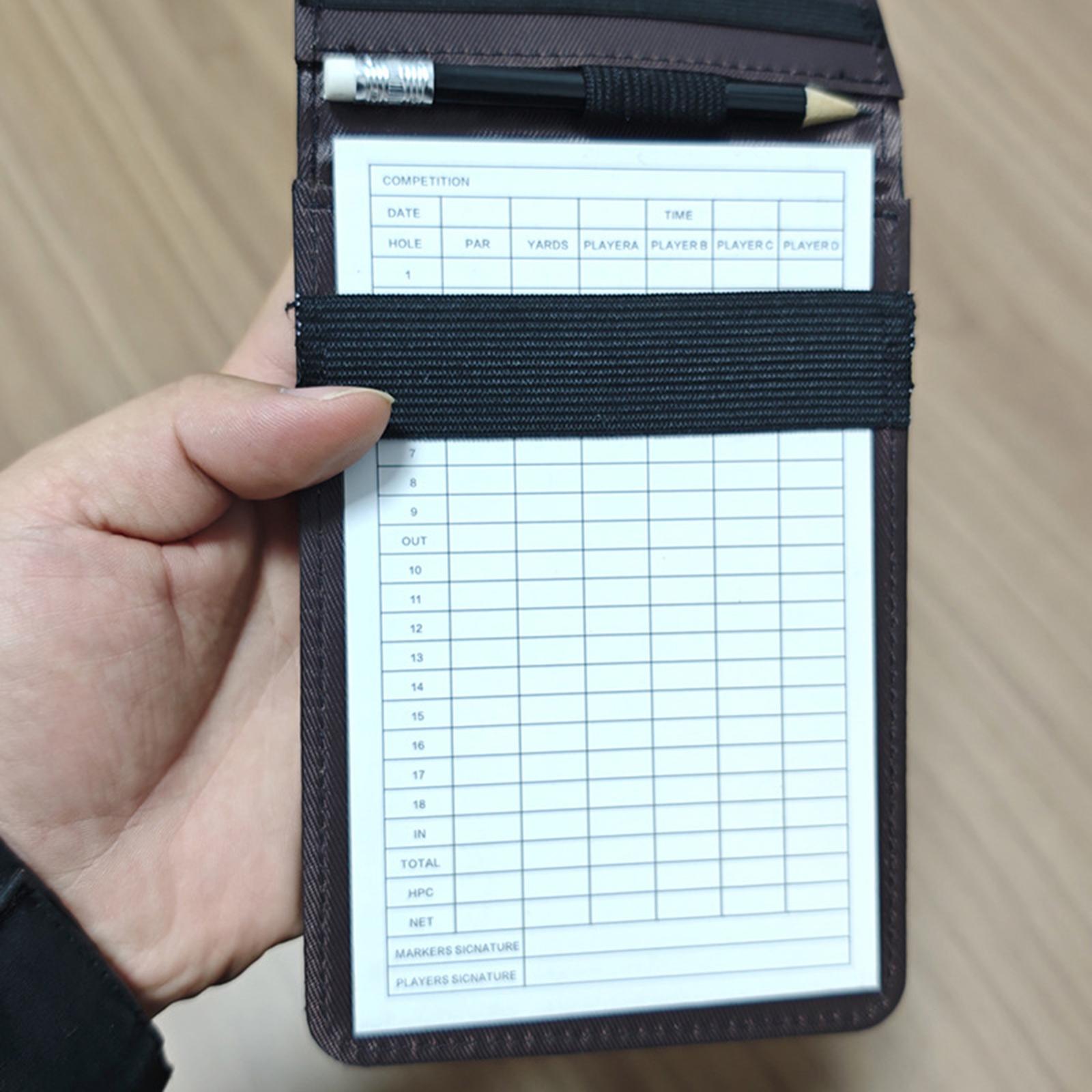 PU Leather Golf Scoring Book R - đánh giá và giá Golf Scorecard Holder