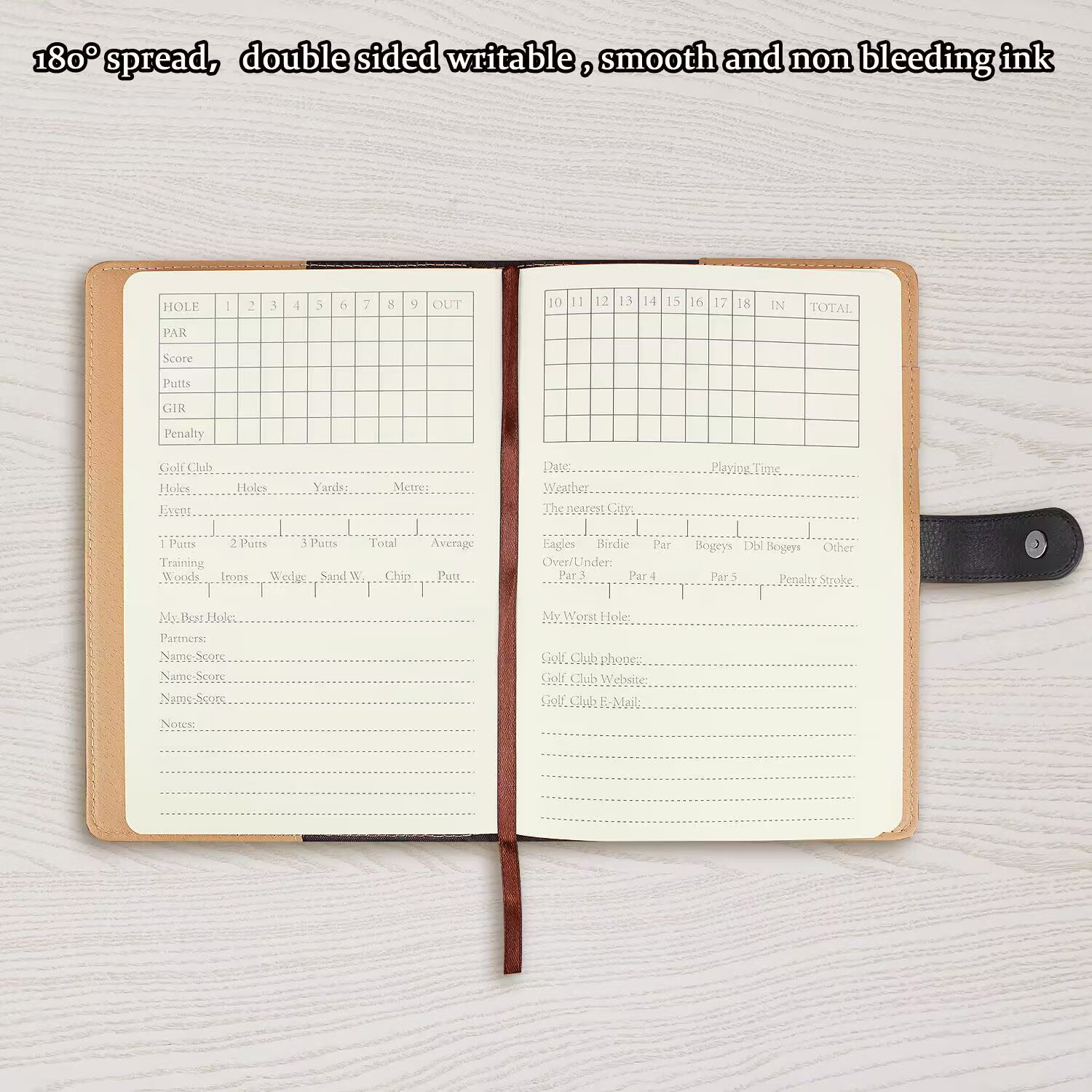 Black Leather Golf Scorecard H - đánh giá và giá Golf Scorecard Holder