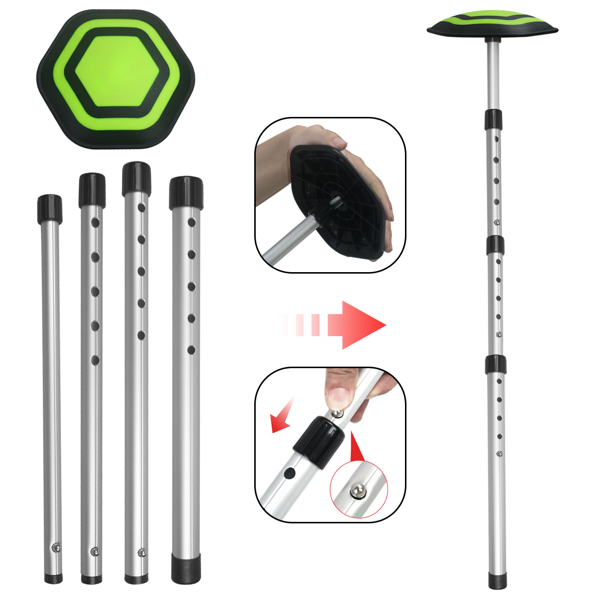 Golf 4-section bag stand alumi - đánh giá và giá Golf Scorecard Holder