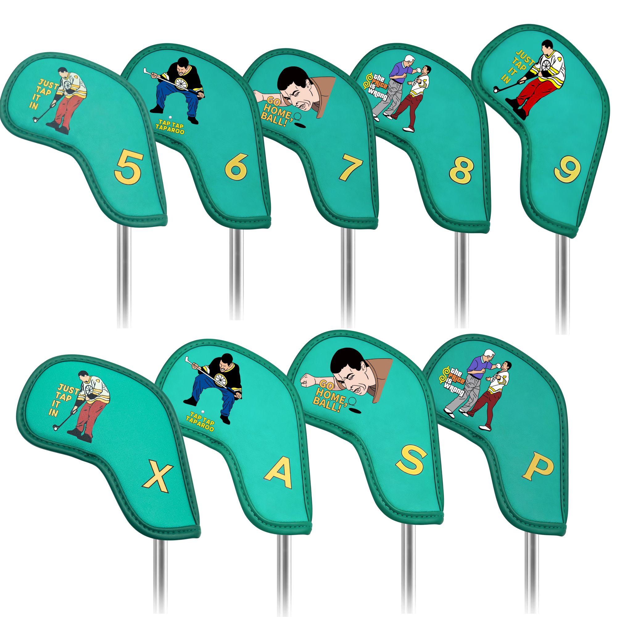 9 pcs Golf Iron Covers with Fu - đánh giá và giá Golf Equipment Nearby