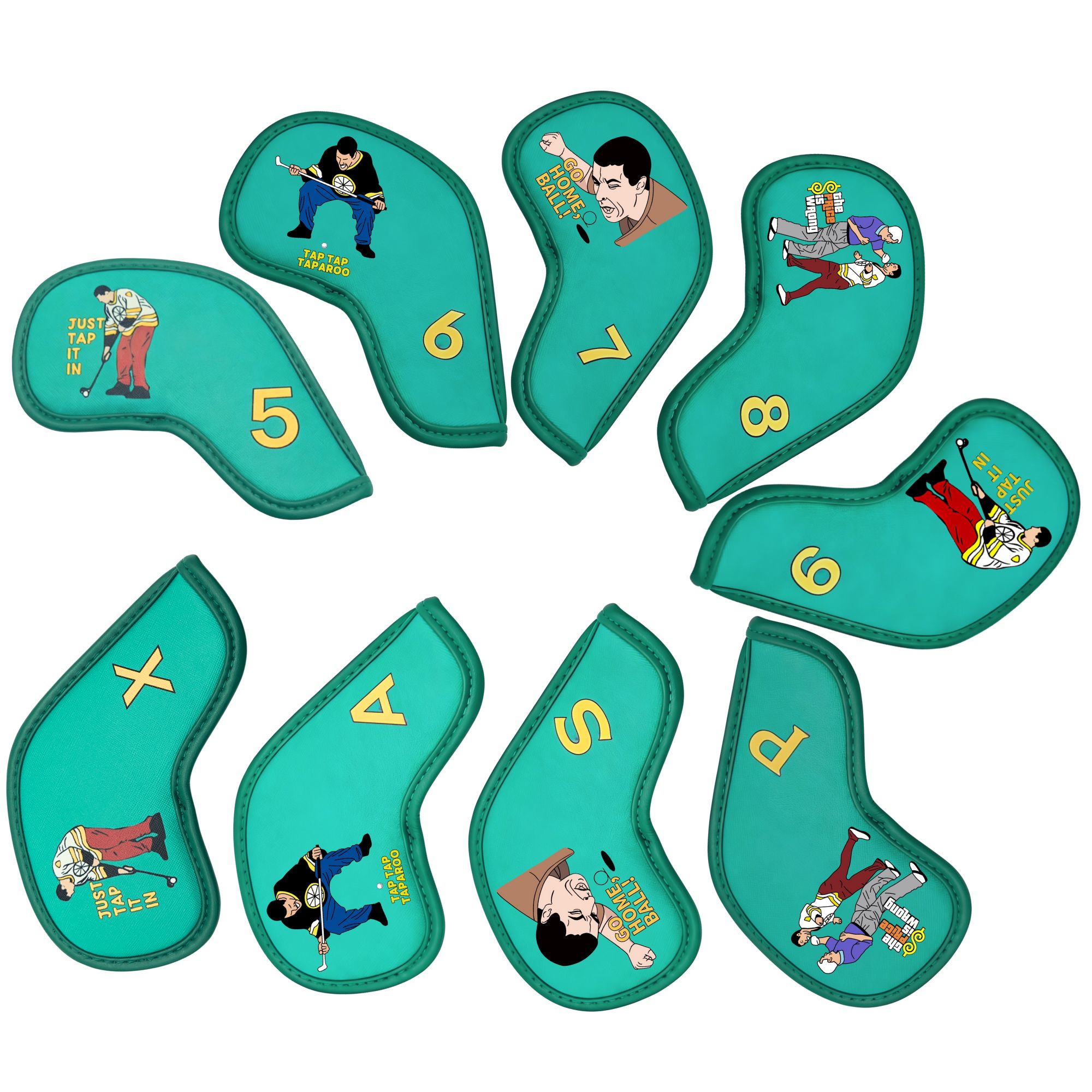 9 pcs Golf Iron Covers with Fu - đánh giá và giá Golf Equipment Nearby
